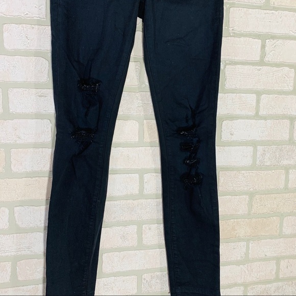 J Brand Demented Black Raw Hem Skinny Jeans - Picture 7 of 13